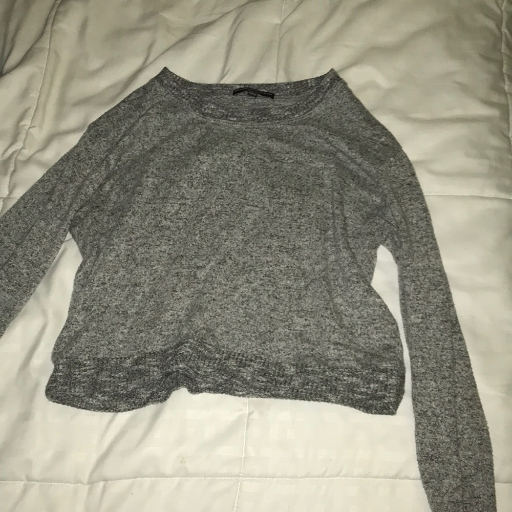 long sleeve crop top